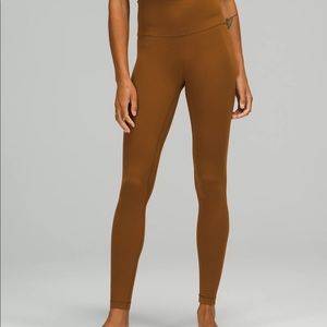 Lululemon align 28” leggings copper brown size 8